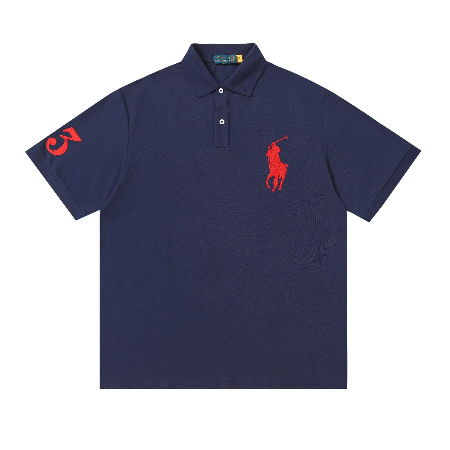 P150 Style No.: A012 [Ralph Lauren Classic Logo Embroidered Polo Shirt] ✅250g fine cotton pique fabric, custom-woven and dyed threads ✅Original stickers Scan the QR code to enter the official website ✅Large version, loose and stylish, can wear up to 210 pounds Color: Black White Navy Blue Sky Blue Dark Gray Floral Gray Size: S-XL